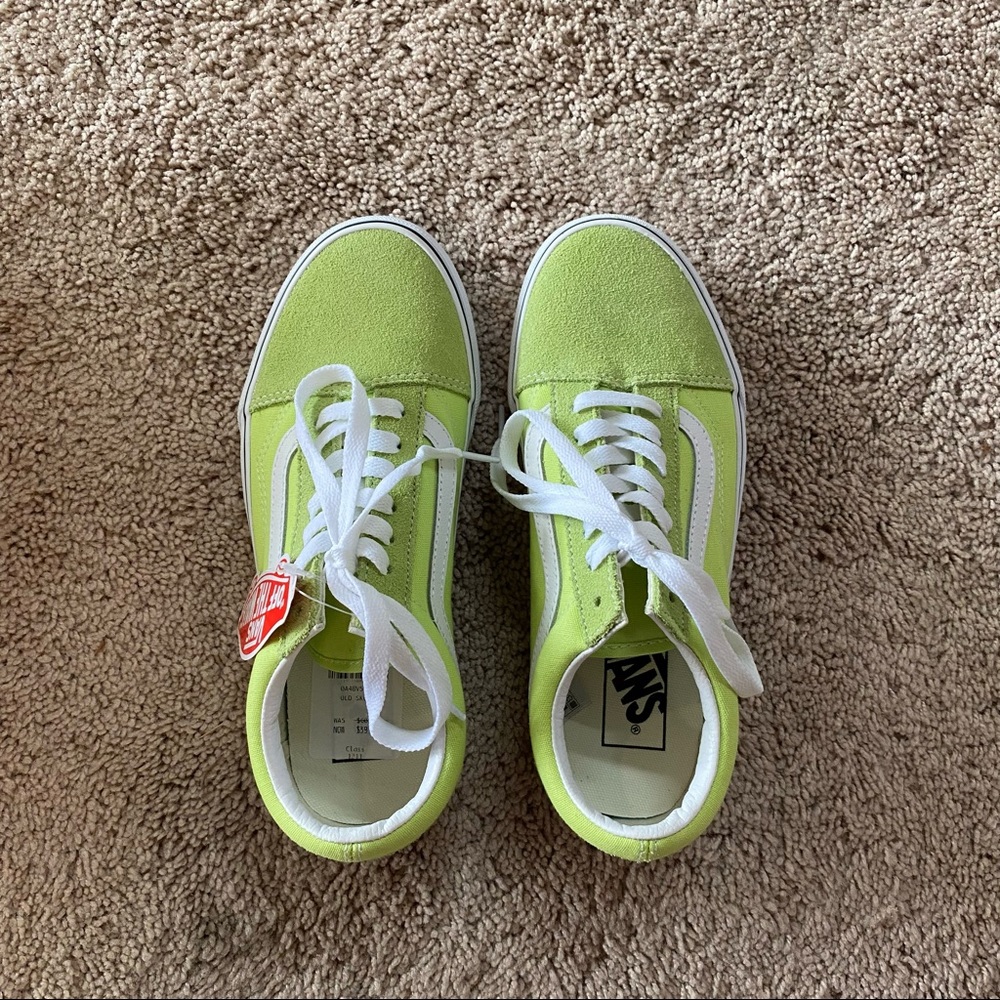NWT Lime Green Old Skool Vans